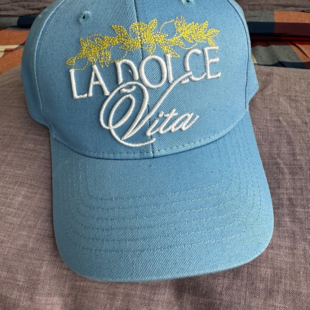 Anthropologie Coney Island Picnic Script Baseball Cap NWT - Picture 4 of 8